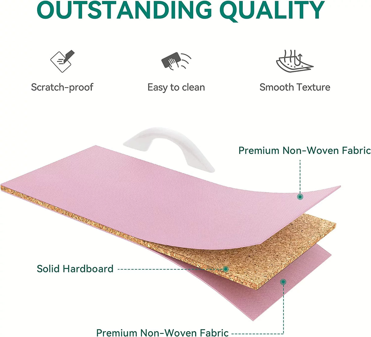 Pink 4 Drawer Fabric Dresser I19744