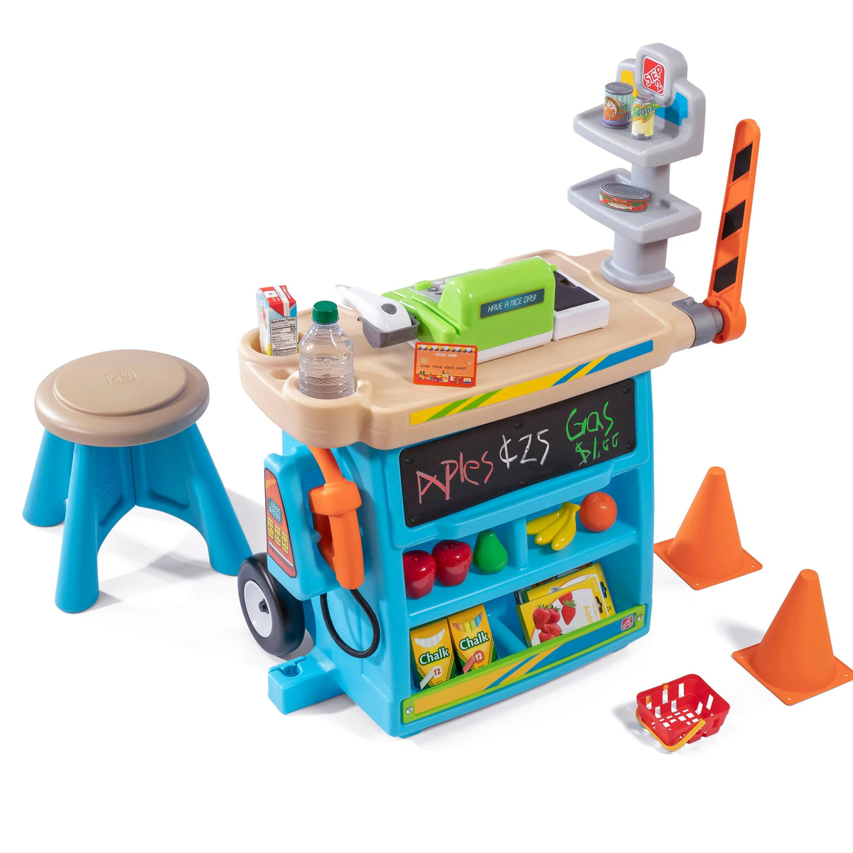 Blue Kids Plastic Playset with Umbrella I1528