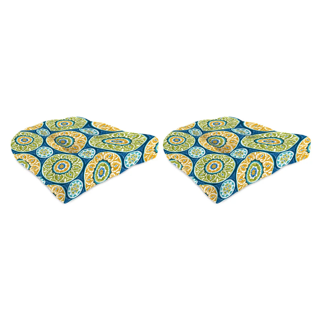 Outdoor Wicker Chair Cushion Set of 2 S2039