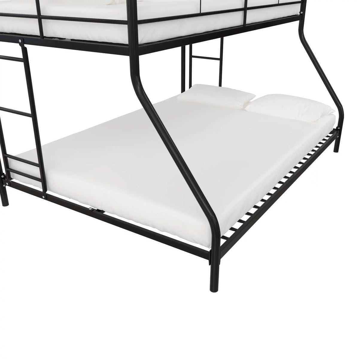Twin over Full Metal Bunk Bed, Black F121878