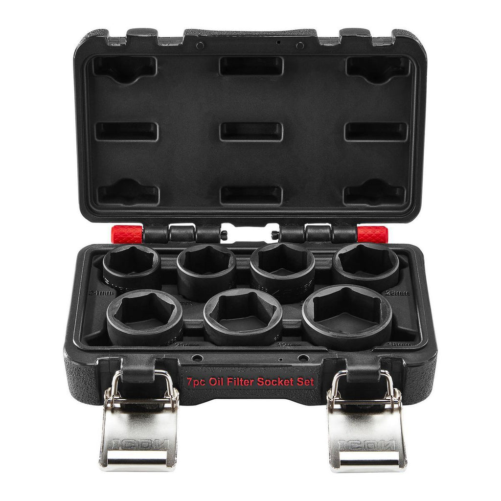 3/8 in. Drive Oil Filter Sockets, 7-Piece D1609
