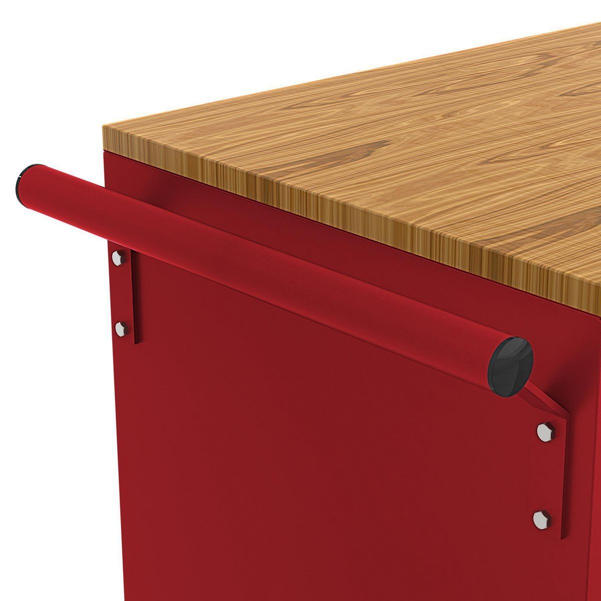 46 in. Mobile Workbench with Solid Wood Top T250