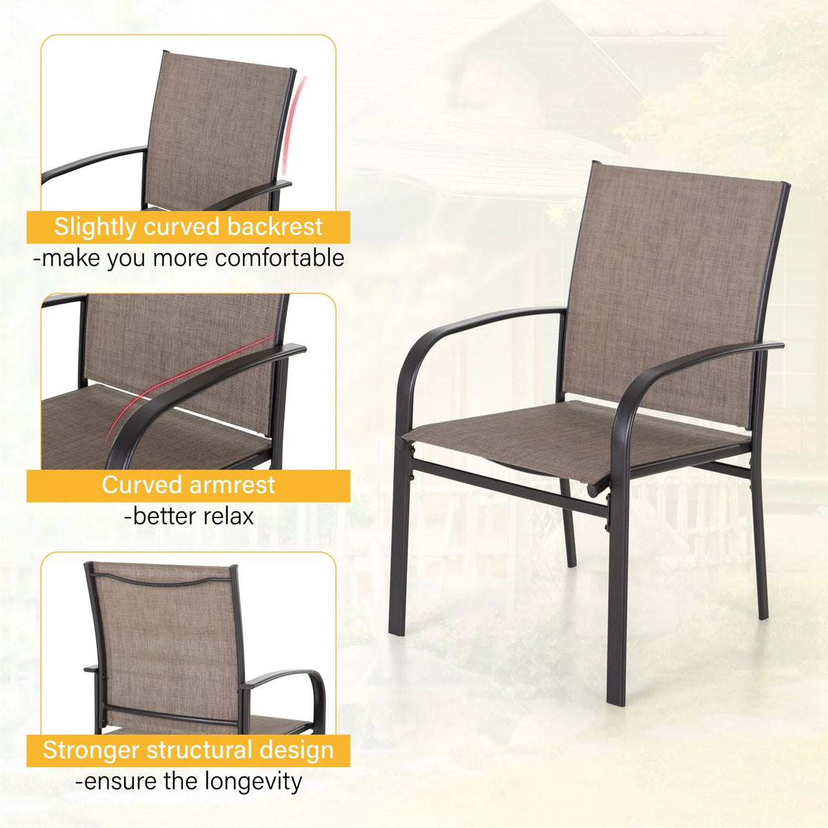 5 Piece Blue Metal Patio Dining Set F8997