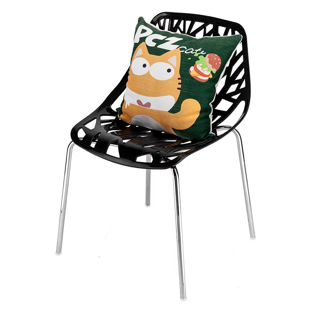 Black Set of 4 Dining Chair P7936