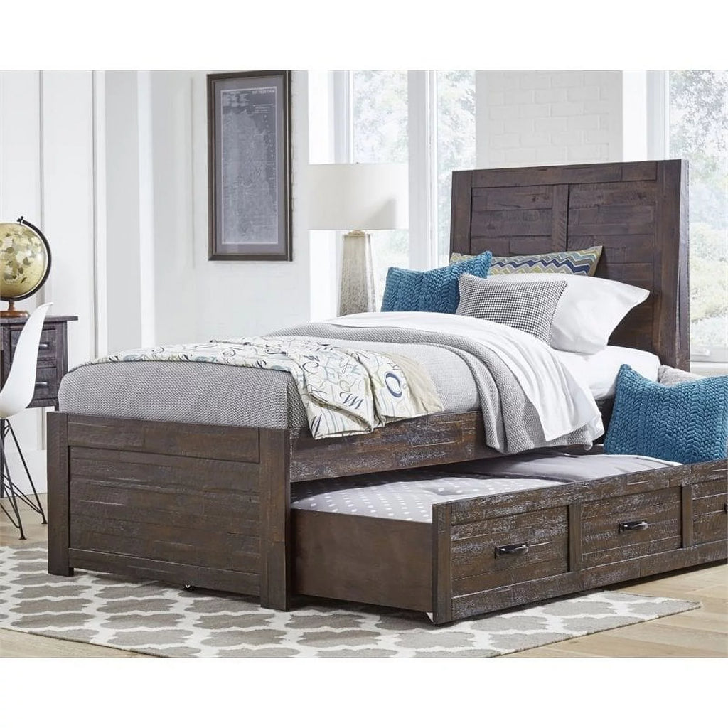 Acacia Twin Panel Bed D594