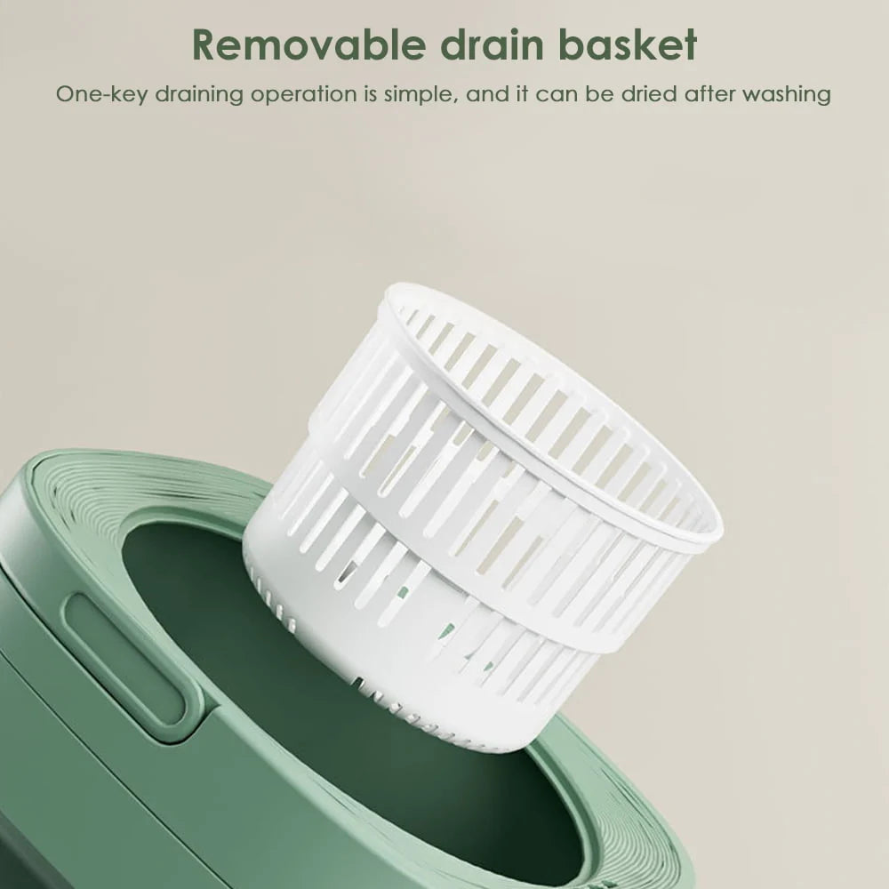 Portable Foldable Mini Washing Machine 8L Pink P9847