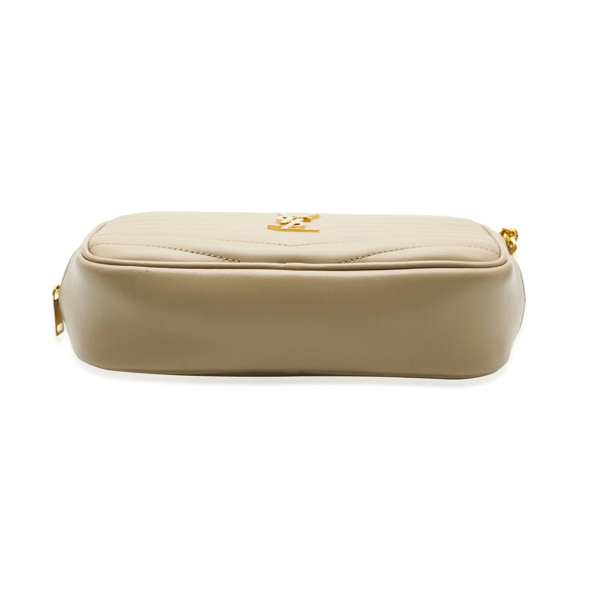 Beige Chevron Calfskin Mini Camera Bag Q671526