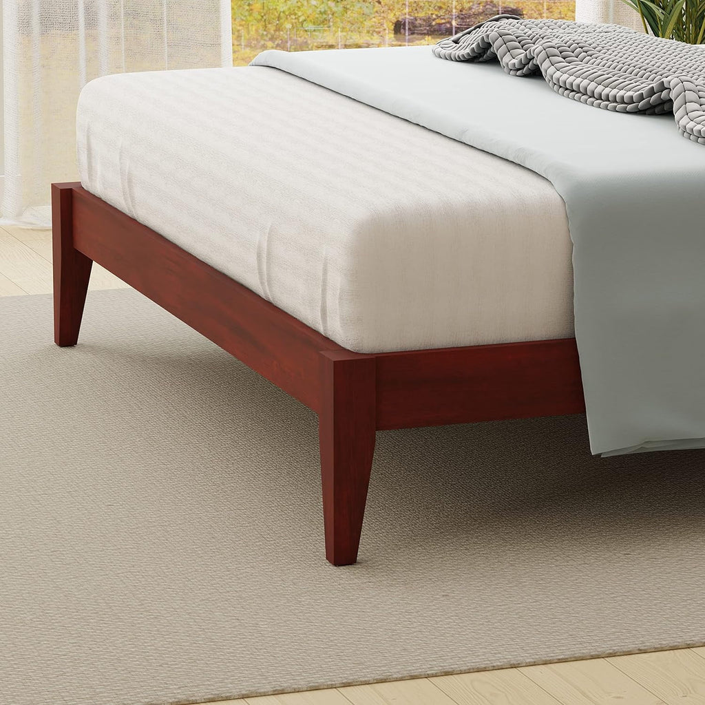 Solid Wood Platform Bed Queen O312779