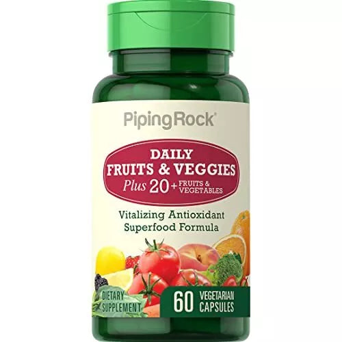 60 Capsulas Suplemento De Frutas Y Verduras E841