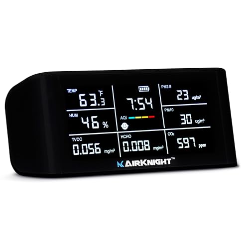Indoor Air Quality Monitor VOC CO2 Formaldehyde PM2.5 PM10 Temperature Humidity K54844