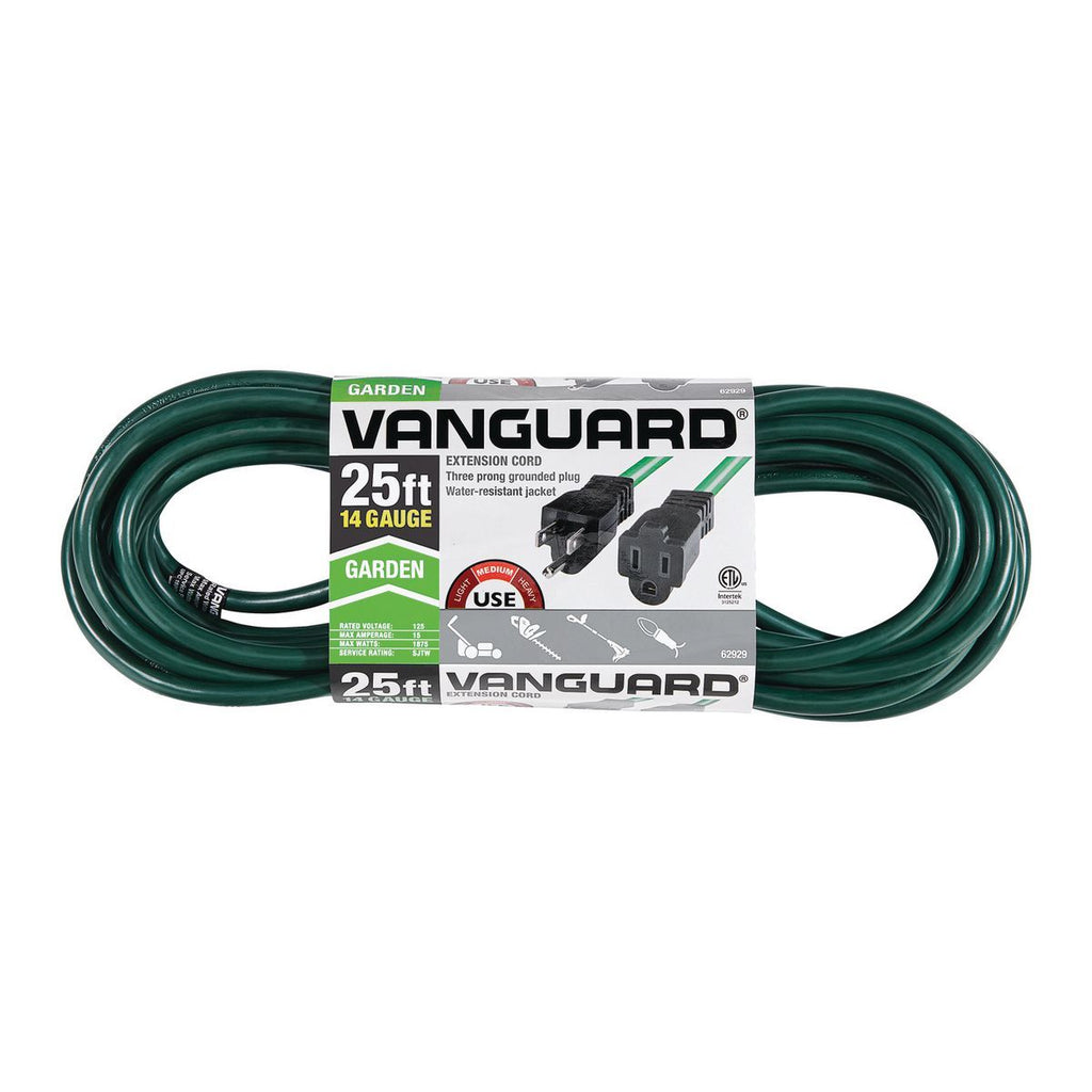 Green 25 ft. 14/3 Gauge Outdoor Extension Cord B3367
