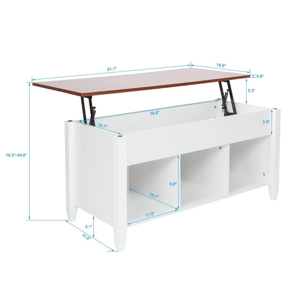 Lift Top Coffee Table with Hidden Compartment D643