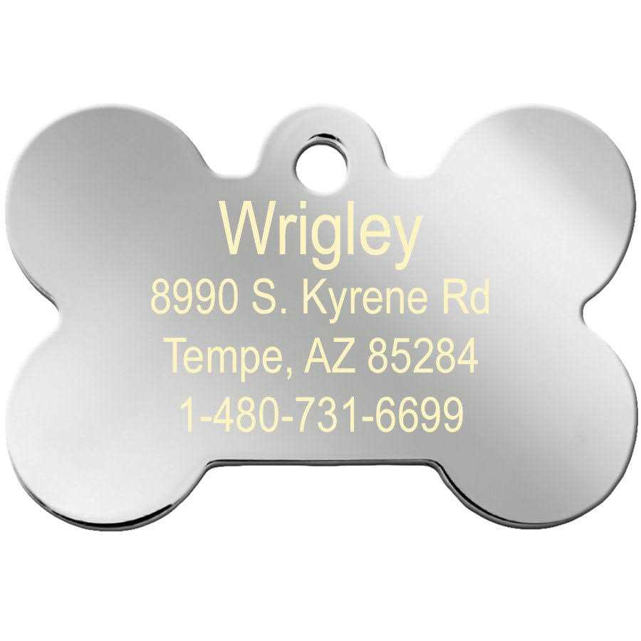 Dog Tag with Crown and Crystals B785