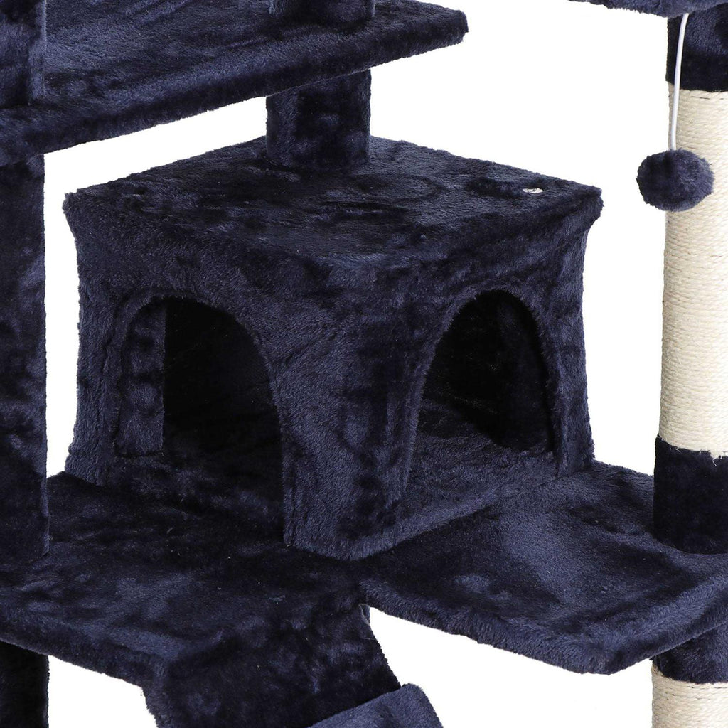 Cat Tree Multi-Levels Condos Scratching Post Tower Q476463