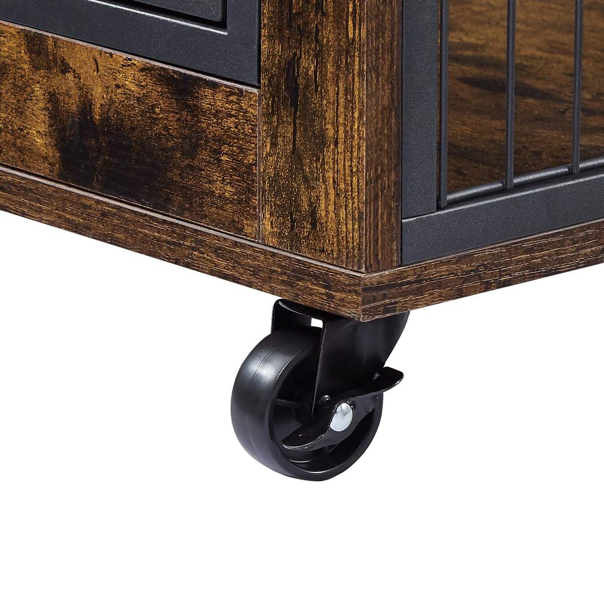 Furniture Dog Cage Crate with Double Doors on Casters C111
