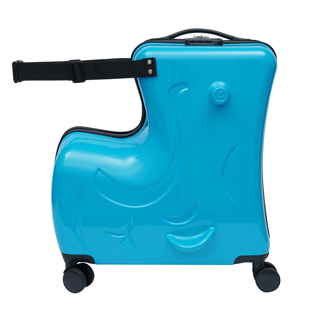 20" Kids Ride On Hard Luggage Suitcase Blue B324