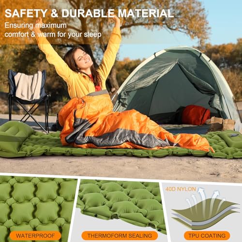 Double Self Inflating Sleeping Pad for 2 Person W51542