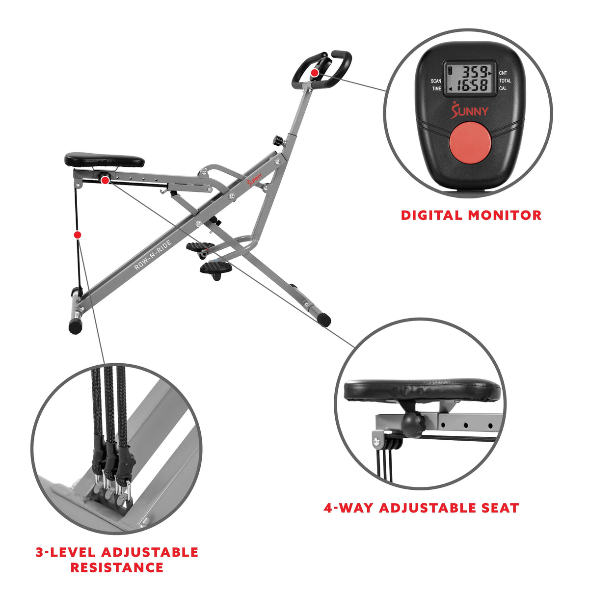 Upright Rowing Machine Rower U337983