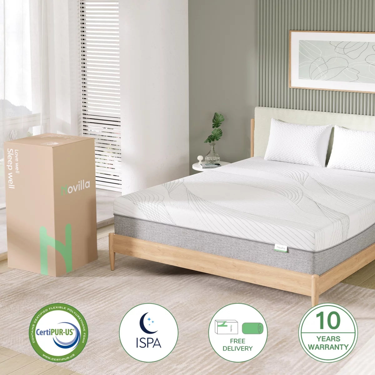 Queen Size Gel Memory Foam Mattress Q5020