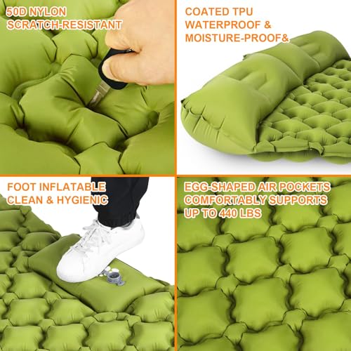 Double Self Inflating Sleeping Pad for 2 Person W51542