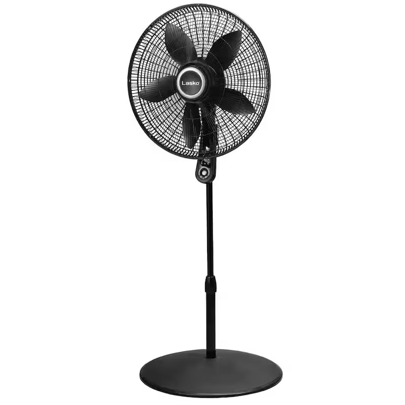 Black 4 Speeds Oscillating Pedestal Fan N3134