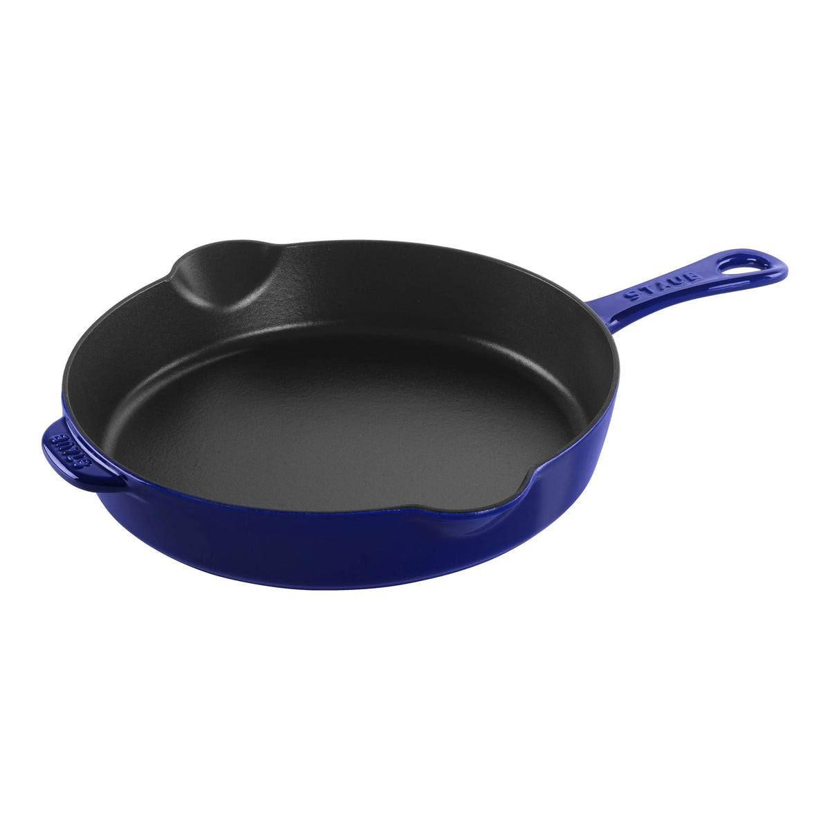 Dark Blue Cast Iron Deep Skillet C400