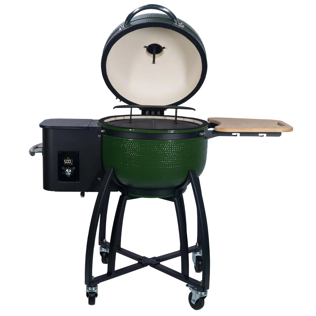 24 Ceramic Pellet Grill 4-in-1 Green Y2245