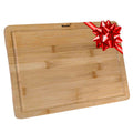 15x10" Bamboo Cutting Board with Juice Groove and Handles C1380