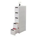 White 5 Drawer Rolling Storage Cart H23640