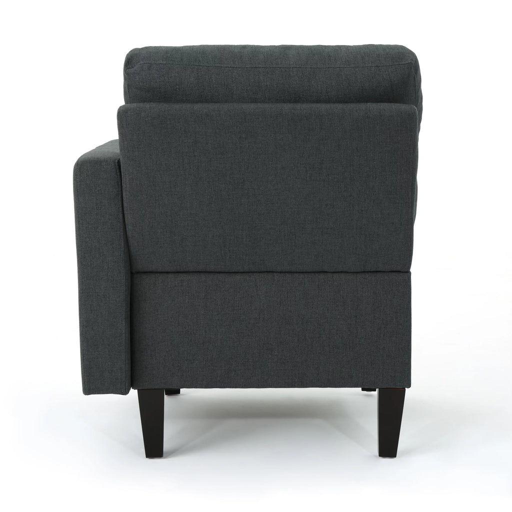 Dark Grey Fabric 7 Piece Sectional Sofa P360